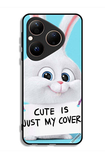 Covernex غطاء حماية لهاتف هواوي بيورا 80، أرنب لطيف، هذا هو غلافي فقط