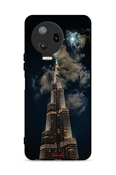 Tolwak Infinix Note 12 Pro 4G Protective Case Cover Burj Khalifa In Night