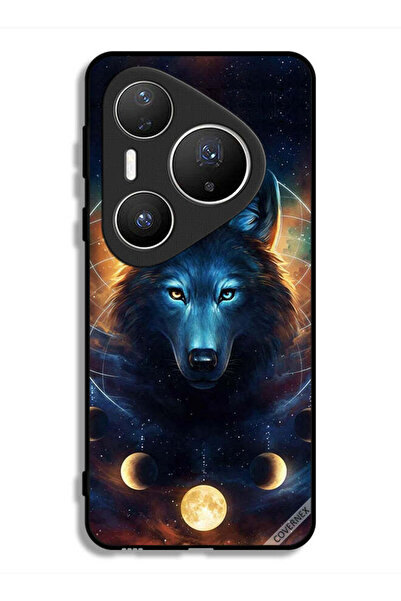 Covernex غطاء حماية هواوي بيورا 80 برو بتصميم ذئب في الفضاء