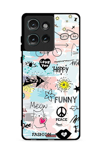 Tolwak غطاء حماية لهاتف موتورولا إيدج 50 - أحبك - علامات