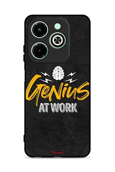 Tolwak غطاء حماية لهاتف Infinix Hot 40i 4G Genius At Work