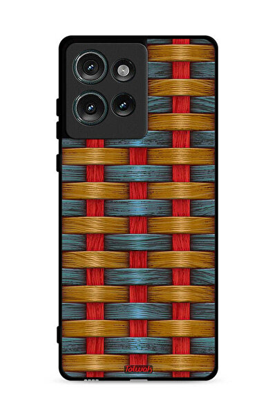 Tolwak غطاء حماية لهاتف موتورولا إيدج 50 بنمط فني مع شرائط