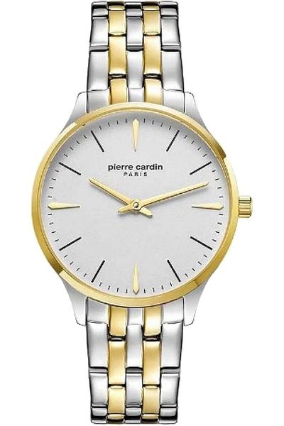 Pierre Cardin Women'S White Dial Stainless Steel Band Watch