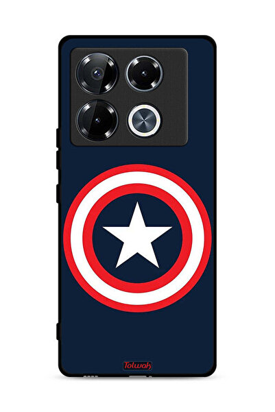 Tolwak غطاء حماية لجهاز Infinix Note 40 Pro 5G بتصميم كابتن أمريكا