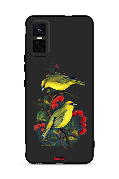 Tolwak غطاء حماية لهاتف Infinix GT 30 Pro بنقشة طيور