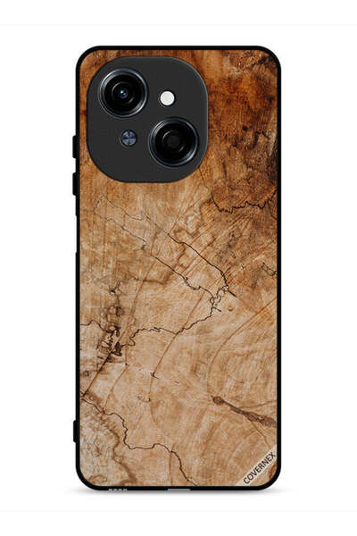 Covernex Tecno Spark Go 1S 4G Protective Case Cover Vintage Wooden Pattern