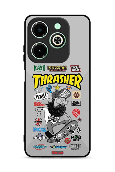 Tolwak غطاء حماية لهاتف Infinix Hot 40i 4G بملصق Thrasher