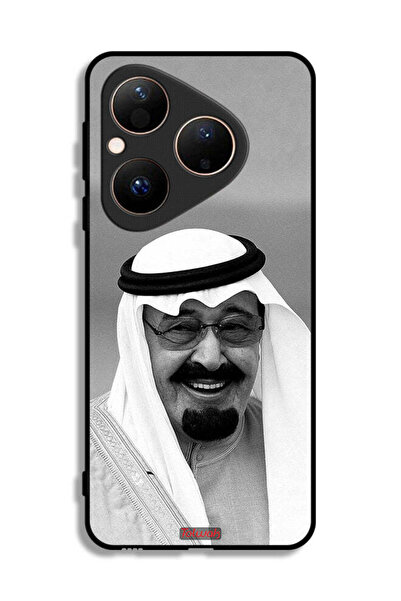 Tolwak غطاء حماية لهاتف هواوي بيورا 80 صورة الملك عبد الله مبتسمًا