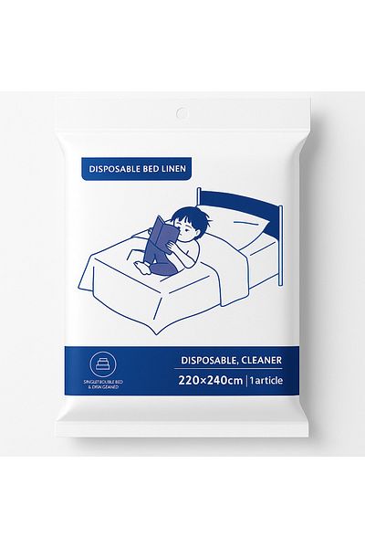 TSUMAB Disposable Bed Linen – 220×240cm (1 pc/pack)