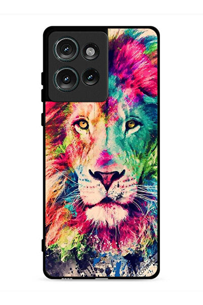 Covernex غطاء حماية لهاتف موتورولا إيدج 50 بطبعة أسد