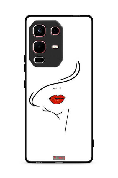 Tolwak غطاء حماية لهاتف Infinix Note 50s برسومات وجه فتاة