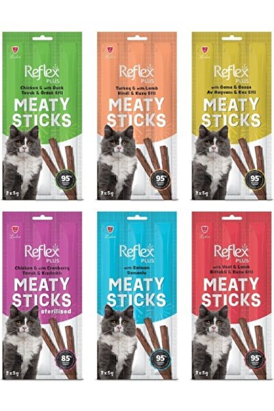 Reflex Meaty Sticks Karışık Ödül Maması Seti 3X5GR 6lı Paket