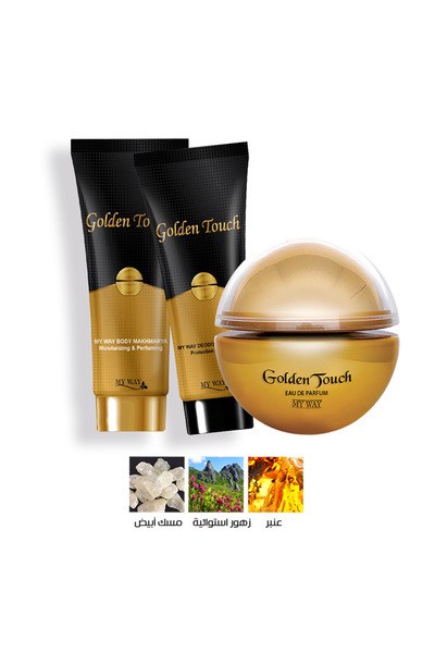 My Way Golden Touch Women's Set, Eau de Parfum 40 ml, Body Cream 40 gr, Deodorant Cream 40 gr