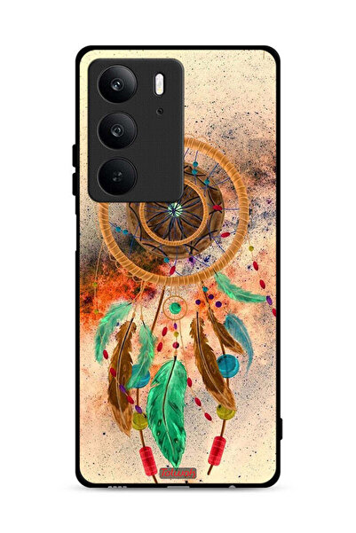 Tolwak غطاء حماية لهاتف Realme C75 4G بنقشة ريش ماندالا معلق