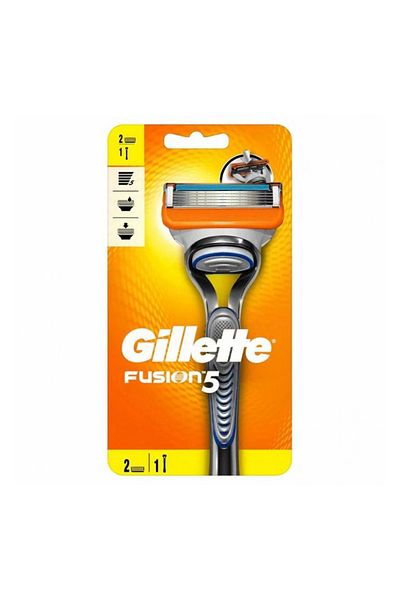 Gillette Fusion Razor for Men, Handle + 2 Extra Razor Blades