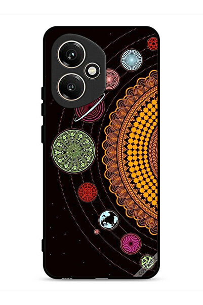 Covernex غطاء حماية لهاتف Honor 400 بتصميم ماندالا للنظام الشمسي