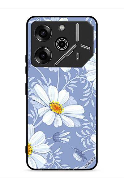 Covernex غطاء حماية لهاتف تكنو بوفا 6 برو 5G بطبعة زهور متفتحة