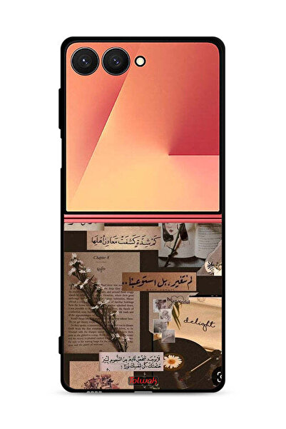 Tolwak غطاء حماية لهاتف سامسونج جالاكسي زد فليب 7 بنقشة اقتباسات عربية عتيقة