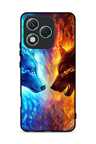 Covernex غطاء حماية لهاتف Honor 400 Lite بتصميم ذئب الماء والنار