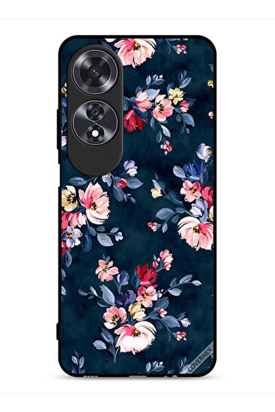 Covernex غطاء حماية لهاتف Oppo A60 مزين بزهور مرسومة يدويًا
