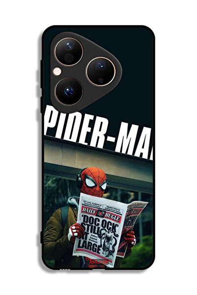 Tolwak غطاء حماية هواوي بيورا 80 سبايدرمان يقرأ جريدة