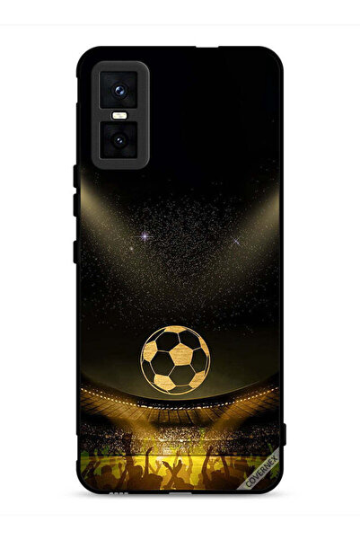 Covernex غطاء حماية لجهاز Infinix GT 30 Pro، أسود، بخلفية فيلم كرة قدم كلاسيكية