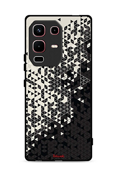Tolwak غطاء حماية لهاتف Infinix Note 50s بنمط مثلث فني رقمي