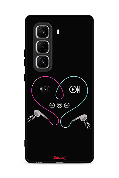 Tolwak غطاء حماية لهاتف Infinix Hot 50 Pro 4G مع موسيقى