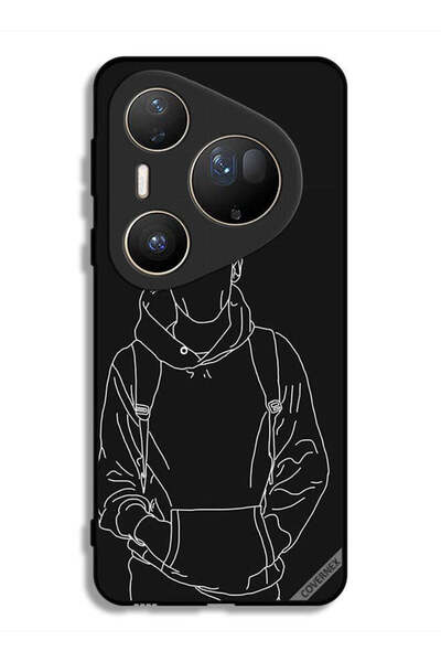 Covernex غطاء حماية فائق من هواوي بيورا 80، رسم جاكيت بوي