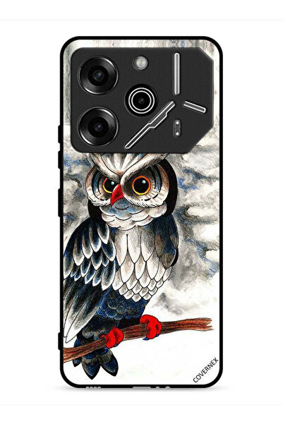 Covernex غطاء حماية لهاتف تكنو بوفا 6 برو 5G برسومات بومة فنية