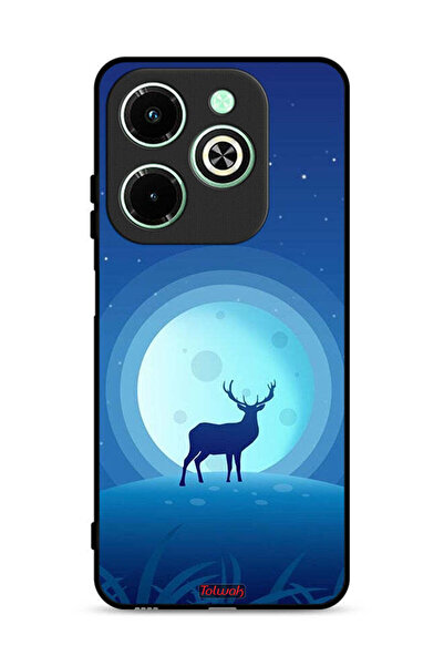 Tolwak غطاء حماية لهاتف Infinix Hot 40i 4G بتصميم غزال