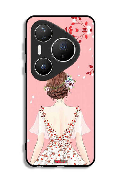 Tolwak غطاء حماية لهاتف هواوي بيورا 80 برو بلس برسومات فتاة واقفة