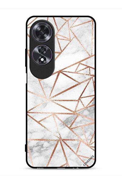Covernex غطاء حماية لهاتف Oppo A60 بنمط رخامي وورق جدران