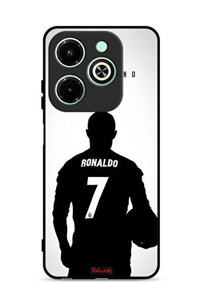 Tolwak غطاء حماية لهاتف Infinix Hot 40i 4G بقناع كريستيانو رونالدو