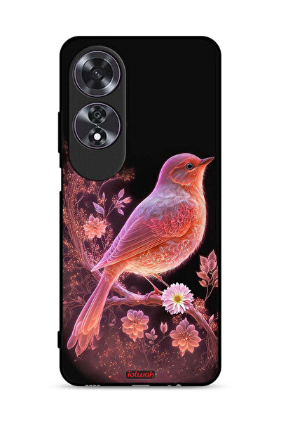 Tolwak غطاء حماية لهاتف Oppo A60 بتصميم طائر لطيف