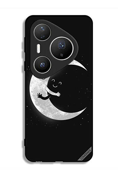 Covernex غطاء حماية هواوي بيورا 80 برو بتصميم عناق القمر والسماء المظلمة