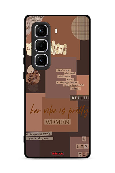 Tolwak غطاء حماية لهاتف Infinix Hot 50 Pro 4G Adventurer Women