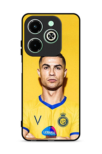 Tolwak غطاء حماية لهاتف Infinix Hot 40i 4G بطبعة كريستيانو رونالدو