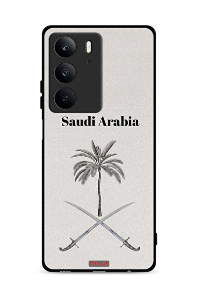 Tolwak غطاء حماية لهاتف Realme C75 4G - لوحة فنية لعلامة المملكة العربية السع...