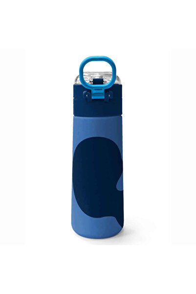 Coral High Navy Blue Patterned Steel Thermos Flask 500 ml 31888