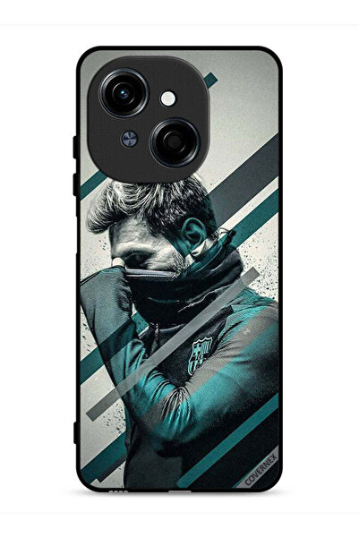 Covernex غطاء حماية لهاتف تكنو سبارك جو 1 إس 4G بطبعة وجه ميسي المختبئ