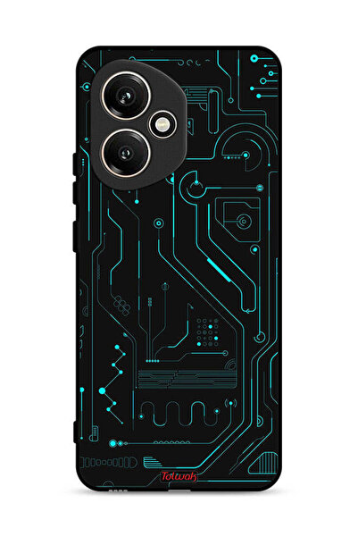 Tolwak غطاء حماية لهاتف Honor 400 دوائر فنية رقمية بسيطة متعددة الشاشات