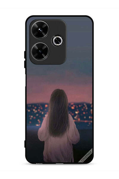 Covernex غطاء حماية لهاتف شاومي ريدمي 13 4G بنقشة فتاة واقفة