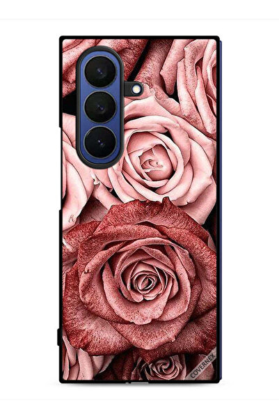 Covernex غطاء حماية لهاتف سامسونج جالاكسي زد فولد 7 - زهور الخوخ