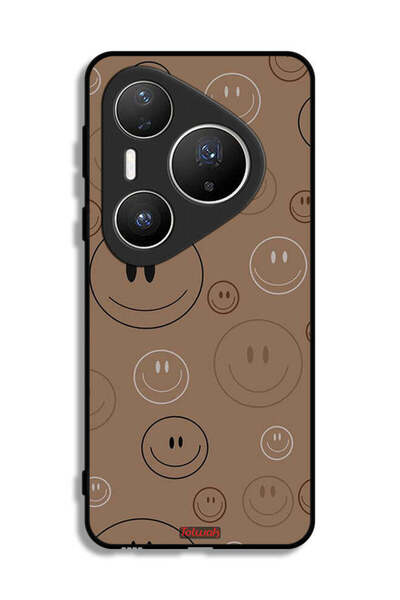 Tolwak غطاء حماية لهاتف هواوي بيورا 80 برو بلس بنقشة وجوه مبتسمة