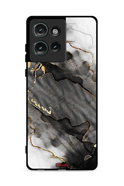 Tolwak غطاء حماية لهاتف موتورولا إيدج 50 بلون رخامي لامع