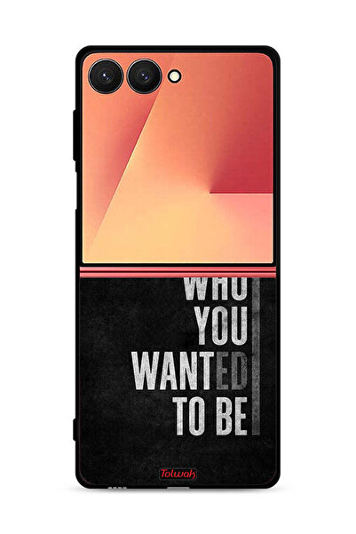 Tolwak غطاء حماية لهاتف Samsung Galaxy Z Flip7 تذكر من أردت أن تكون