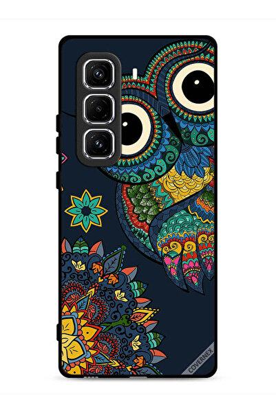 Covernex غطاء حماية لهاتف Infinix Hot 50 Pro 4G بتصميم بومة زهرية