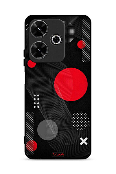 Tolwak غطاء حماية لهاتف شاومي ريدمي 13 4G بنمط دائري ومتقاطع