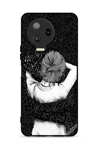 Covernex غطاء حماية لجهاز Infinix Note 12 Pro 4G برسومات فتاة الخربشة الليلية